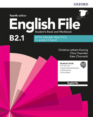 ENGLISH FILE B2.1 SB+WB W/O KEY PK 4ED (INTE.+)