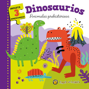 DINOSAURIOS: ANIMALES PREHISTORICOS (LIBRO+3 PUZZLE)